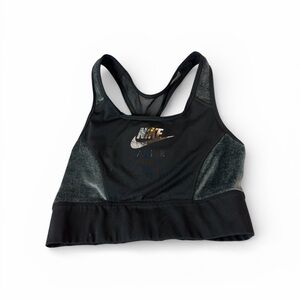 Nike Charcoal Dri-FIT Sports Bra-Medium